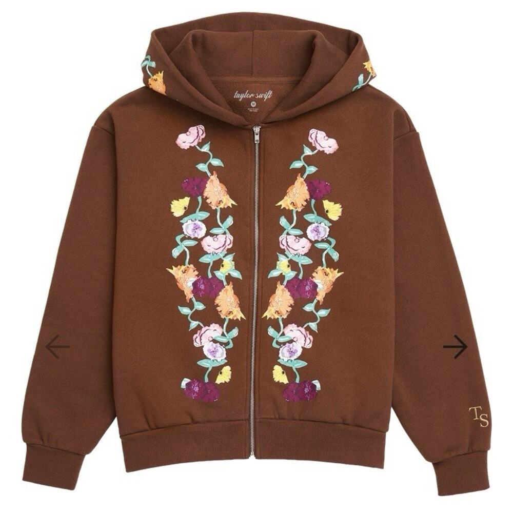 SHIPS IN 24 HRS Taylor Swift Acoustic Piano Eras Tour Hoodie Zip Up LARGE